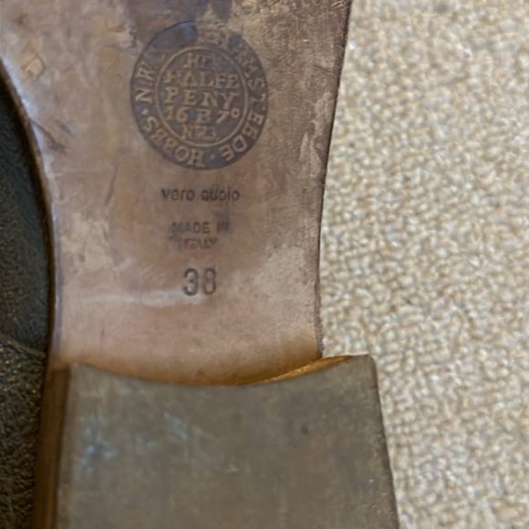 Italian leather vintage unisex Vero Cuoio dress shoes - size 38 - lace up oxford - Picture 8 of 10